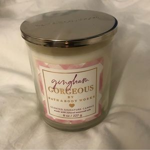 NEW Bath & Body Works Gingham Gorgeous Single Wick Scented Candle